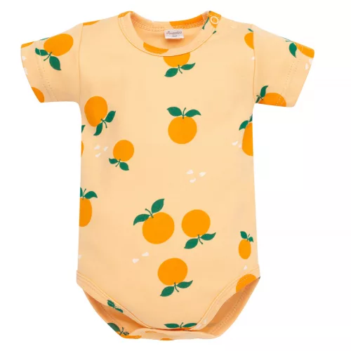 Pinokio - Fruit & Sun kislány rövid ujjú body narancssárga 92 – kislány babaruha termékfotó