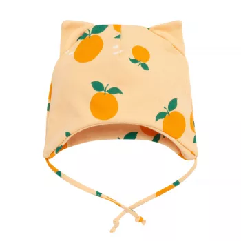   Pinokio - Fruit & Sun megkötős kislány sapka narancssárga 74