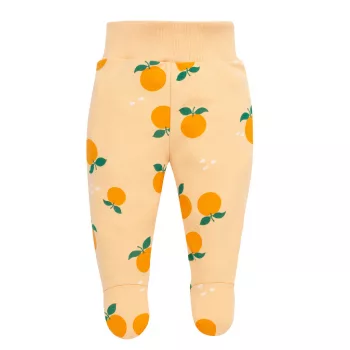   Pinokio - Fruit & Sun uniszex lábfejes baba nadrág narancssárga 50