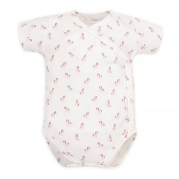 Pinokio - Lovely Day kislány rövid ujjú baba body póni ekrü 50 – kislány babaruha termékfotó