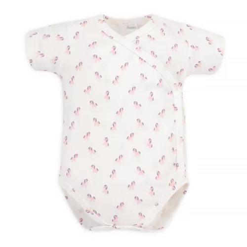 Pinokio - Lovely Day kislány rövid ujjú baba body póni ekrü 50 – kislány babaruha termékfotó