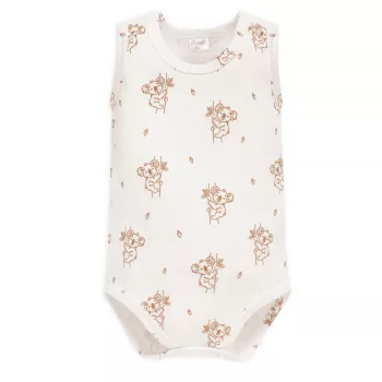 Pinokio - Lovely Day uniszex ujjatlan body koala ekrü 62
