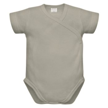 Pinokio - Lovely Day kisfiú bordázott baba body szürke 56