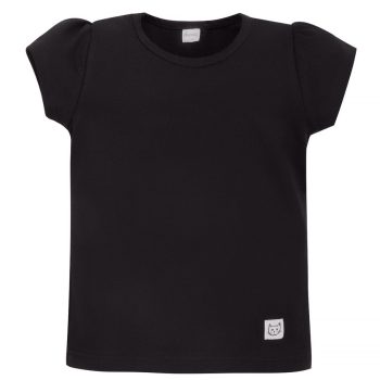 Pinokio - Tres Bien kislány rövid ujjú póló fekete 134