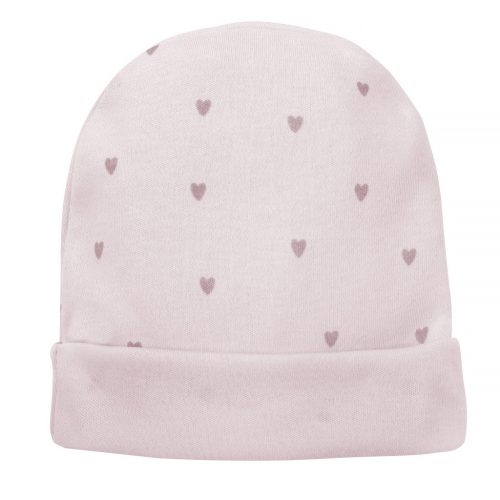 Pinokio - Hello kislány baba sapka szívecske rózsaszín 68
