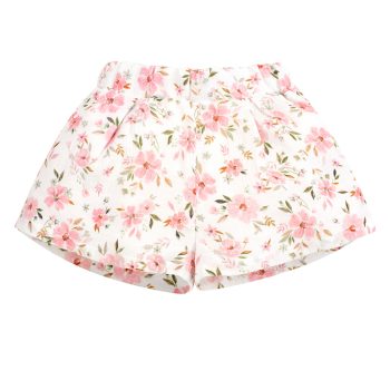 Pinokio - Muslin kislány rövidnadrág virágok 98