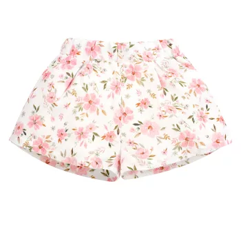 Pinokio - Muslin kislány rövidnadrág virágok 116