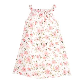 Pinokio - Muslin kislány nyári ruha virágok 122