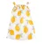 Pinokio - Muslin kislány pántos nyári ruha citrom 98