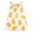 Pinokio - Muslin kislány pántos nyári ruha citrom 128
