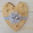 Zyzio & Zuzia kislány tüll pomponos puha baba hajpánt szürke