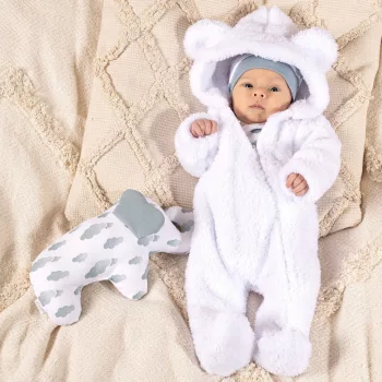 Liam kisfiú átmeneti overál fehér 74