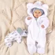 Liam kisfiú átmeneti overál fehér 74