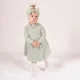 Nicol - Lizy kislány bordázott ruha olívzöld 80