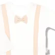 Nicol - Teddy kisfiú body csokornyakkendővel krém-bézs 80