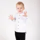 Nicol - Elegant kisfiú állógalléros ing fehér 104