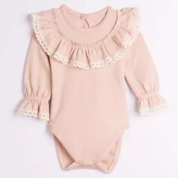 Nicol - Tola kislány fodros body bézs 80