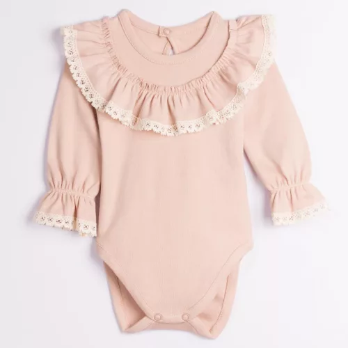 Nicol - Tola kislány fodros body bézs 68