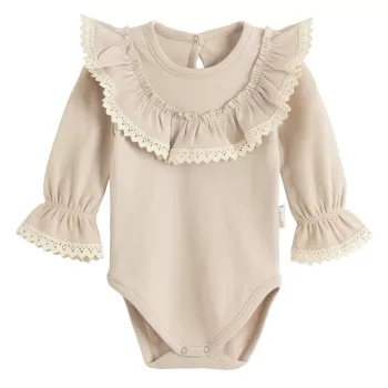 Nicol - Tola kislány fodros body bézs 62