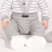 Nicol - Muki kisfiú vállpántos harisnyanadrág szürke 98