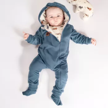   Nicol - Eddy kisfiú átmeneti overál pamut béléssel tengerkék 68