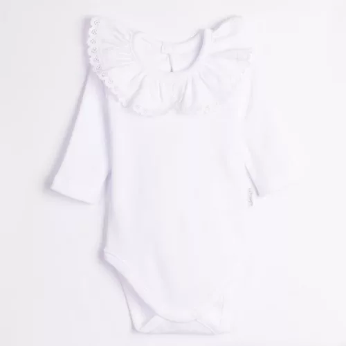 Nicol - Elegant kislány galléros body fehér 62