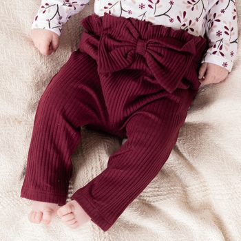 Nicol - Alisa kislány bordázott nadrág bordó 86