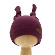 Nicol - Alisa kislány bordázott baba sapka bordó 86