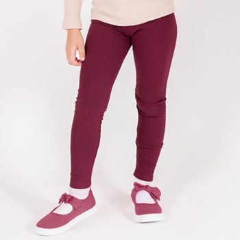 Nicol - Alisa kislány bordázott leggings bordó 98