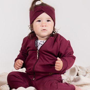 Nicol - Alisa kislány cipzáras pulcsi bordó 98