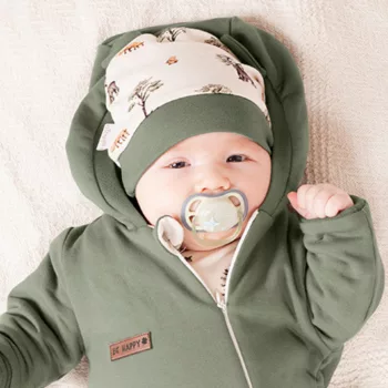Nicol - Yogi Bear kisfiú fülecskés sapka ekrü zöld 86
