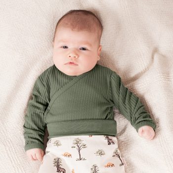 Nicol - Yogi Bear kisfiú bordázott baba body zöld 62