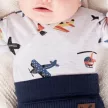 Nicol - Willy kisfiú baba body szürke repülők 56
