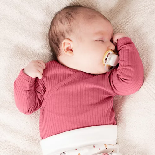 Nicol - Lala kislány bordázott baba body rózsaszín 62