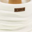 Uniszex bordázott sapka és sál szett krém 92/98