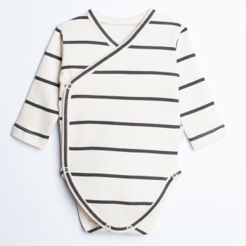 Nicol - Olo kisfiú baba body csíkos krém 56