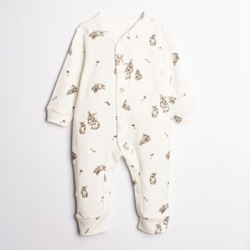 Nicol - Kiku kislány rugdalózó nyuszi krém 56