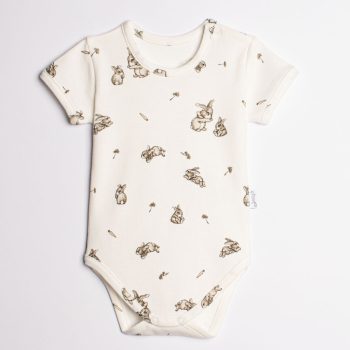 Nicol - Kiku kislány rövid ujjú body nyuszi krém 68