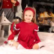 Nicol -  Elegant kislány ruha hajpánttal piros 86