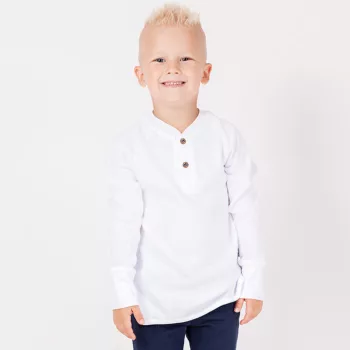 Elegant kisfiú pamut felső fehér 92