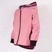 Nicol kislány SOFTSHELL, MERINO kapucnis softshell kabát 20 000 mm-es membránnal púderrózsaszín-fekete 110