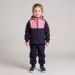 Nicol kislány SOFTSHELL, MERINO kétszínű kapucnis softshell kabát 20 000 mm-es membránnal púderrózsaszín-sötétkék-fekete 86