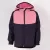 Nicol kislány SOFTSHELL, MERINO kétszínű kapucnis softshell kabát 20 000 mm-es membránnal púderrózsaszín-sötétkék-fekete 104