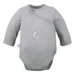 Petite háromrészes baba body szett hold szürke 62