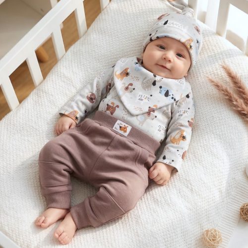 Nini - Dogs kisfiú négyrészes együttes kutyák barna 68