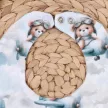 Nini kisfiú Baby Bear Pilot 4 részes repülős macimintás organikus pamut baba szett bodyval, talpas babanadrággal, sapkával és kendővel fehér-kék 62