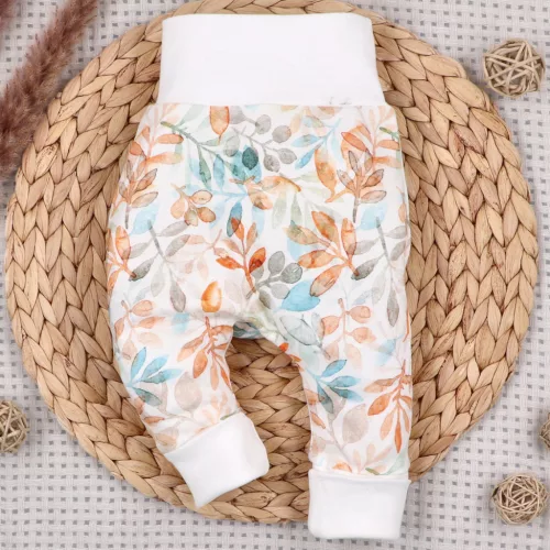 Nini - Bloom kislány leggings virágok fehér 62