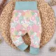 Nini - Colour Flowers kislány leggings virágok menta 74