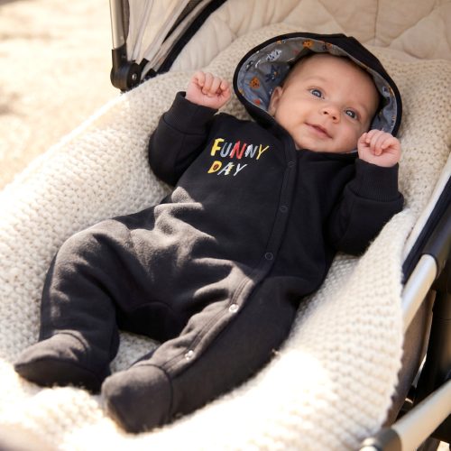 Nini - Alfabet kisfiú átmeneti bélelt overál fekete 62