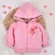 Nini - Colour Flowers kislány kapucnis pulcsi rózsaszín 56